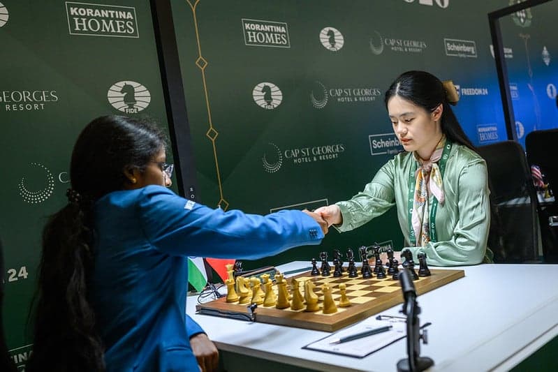FIDE Candidates 2026 Round 12: Zhu Jiner Catches Vaishali as Sindarov Moves One Draw From the Title