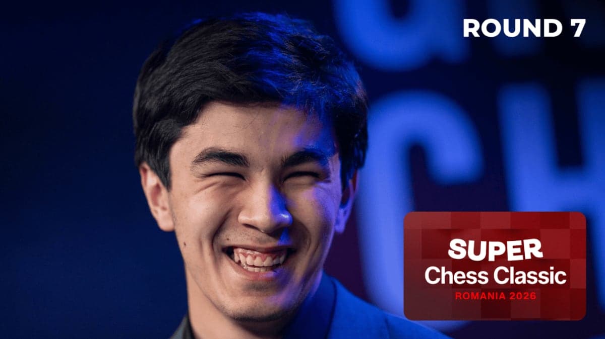 Super Chess Classic Romania 2026 Round 7: Sindarov Topples the Leader and Blows the Race Wide Open