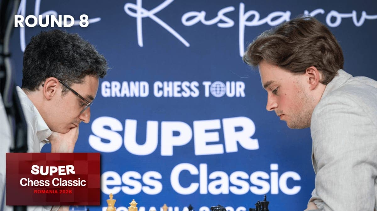 Super Chess Classic Romania 2026 Round 8: Keymer and Caruana Draw to Set Up a Grandstand Finish