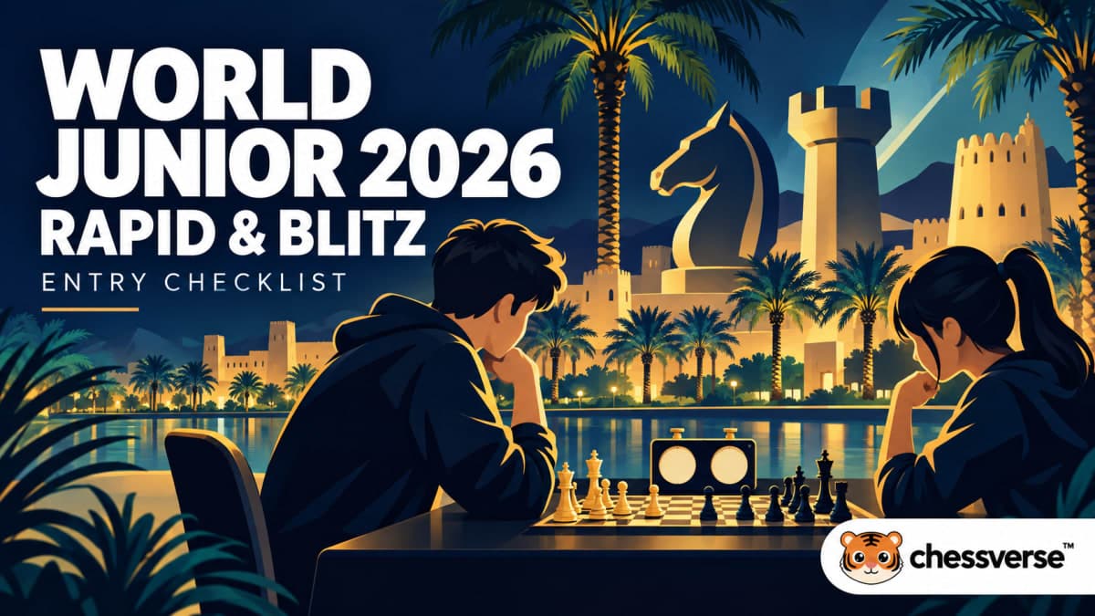 World Junior U20 Rapid and Blitz 2026: Entry Checklist