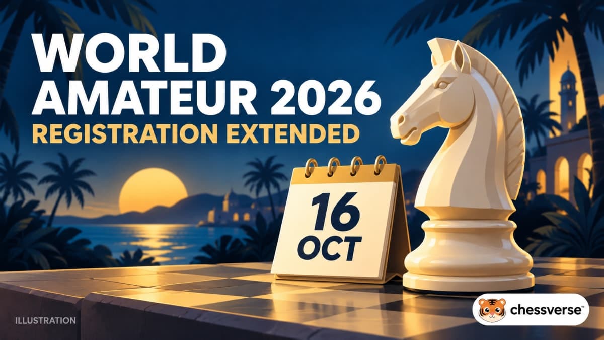 World Amateur 2026: Entry Deadline Extended to 16 October
