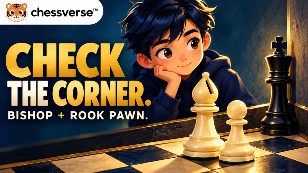 Wrong Bishop and Rook Pawn: Check the Promotion Corner