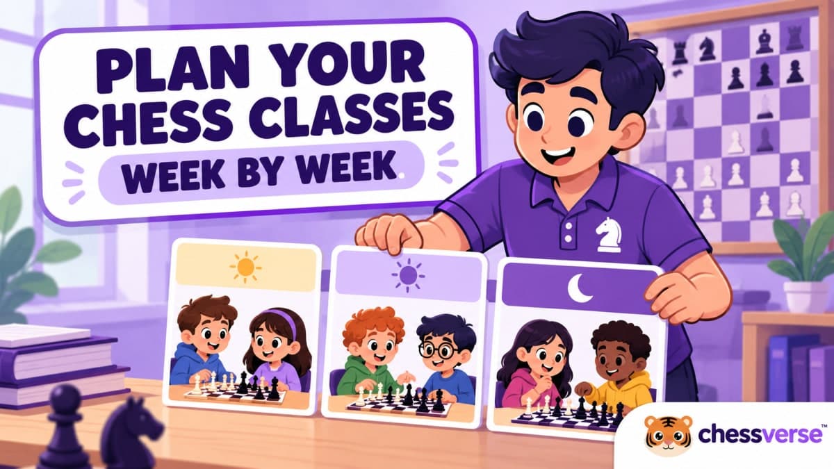 Chess Academy Scheduling: Plan Clear Weekly Classes with Chessverse
