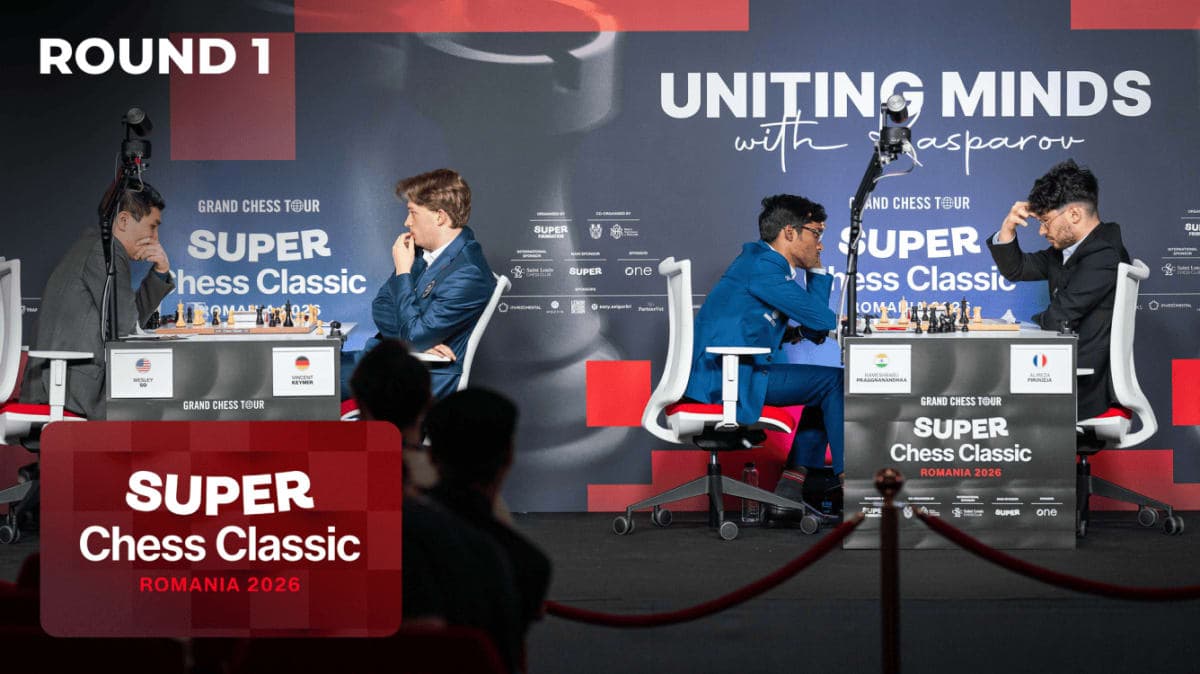 Super Chess Classic Romania 2026 Round 1: Pragg Escapes Firouzja in Bucharest