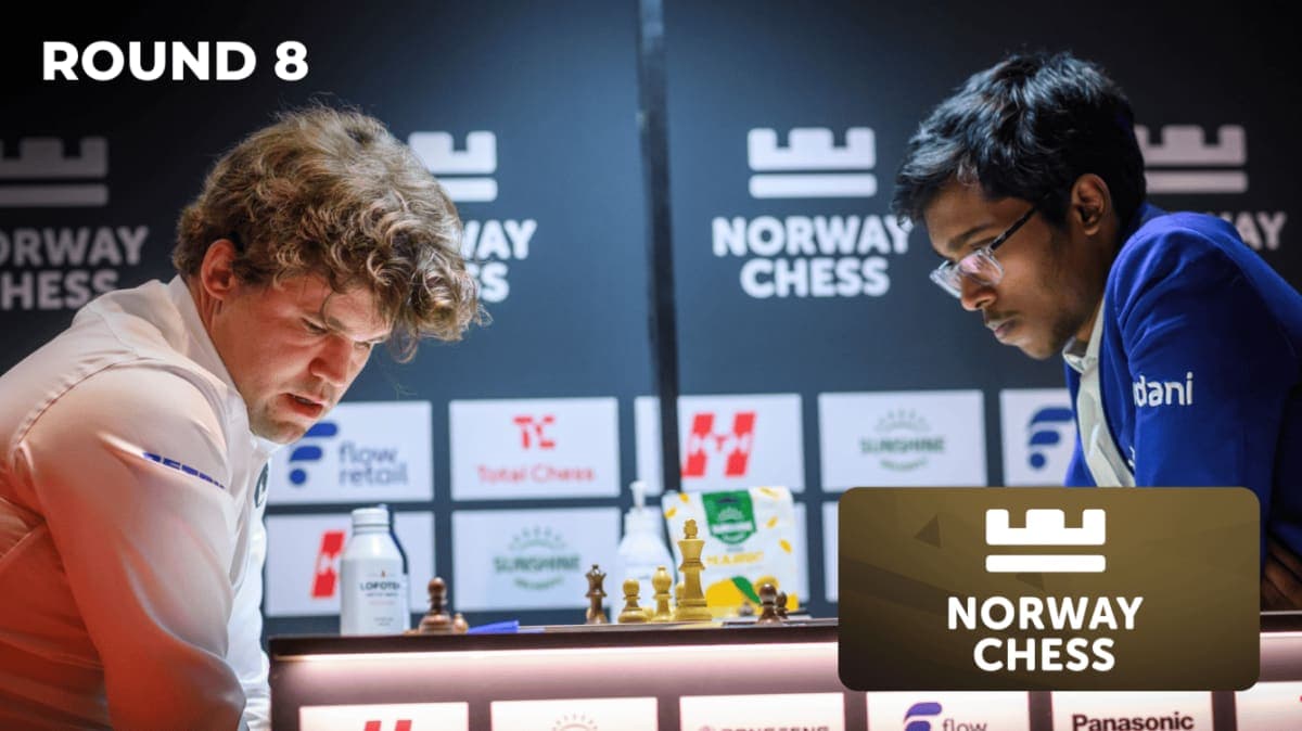 Norway Chess 2026 Round 8: Praggnanandhaa Beats Carlsen Again as the Title Race Tightens
