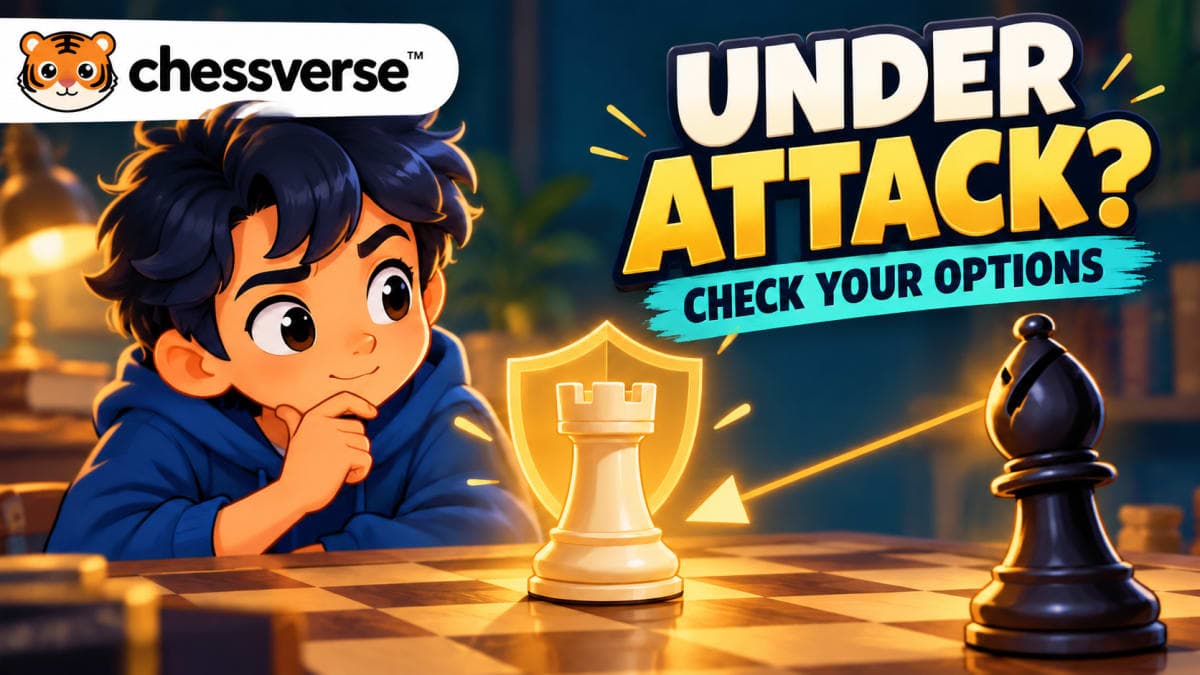 Attacked Piece in Chess: Capture, Defend or Move